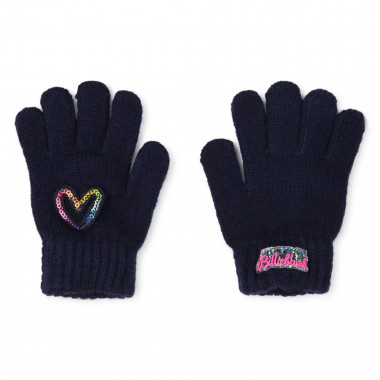 Guantes corazón de lentejuelas BILLIEBLUSH para NIÑA