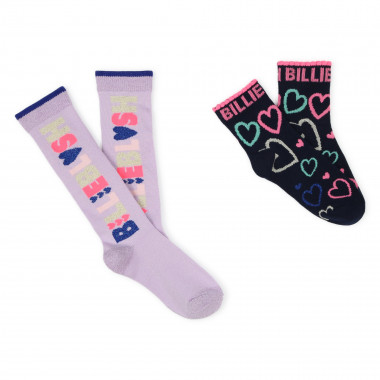 Metallic motif socks BILLIEBLUSH for GIRL