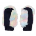 Fluffy polar fleece mittens BILLIEBLUSH for GIRL