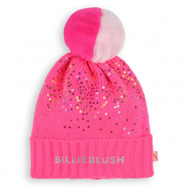 Pompom hat with sequins BILLIEBLUSH for GIRL