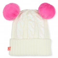 Bonnet à pompons avec torsades BILLIEBLUSH pour FILLE