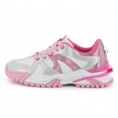 Dual-fabric lace-up trainers BILLIEBLUSH for GIRL
