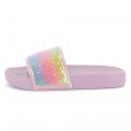 Claquettes à sequins irisés BILLIEBLUSH pour FILLE