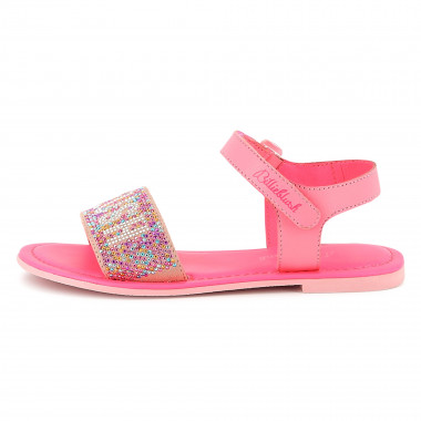 Sandales en cuir à scratch BILLIEBLUSH pour FILLE