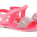 Leather hook-and-loop sandals BILLIEBLUSH for GIRL