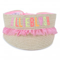 Embroidered logo visor BILLIEBLUSH for GIRL