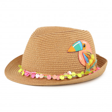 Chapeau moulé avec oiseau BILLIEBLUSH pour FILLE