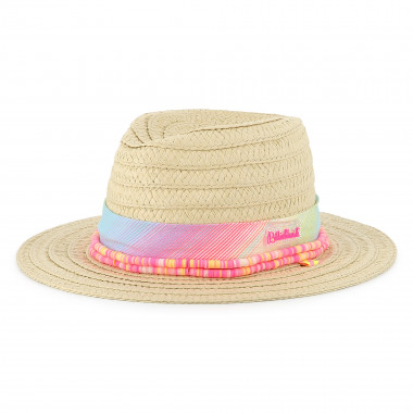 Chapeau bande rayée et perles BILLIEBLUSH pour FILLE