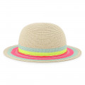 Capeline avec bandes colorées BILLIEBLUSH pour FILLE