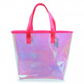 Shiny tote bag with badge BILLIEBLUSH for GIRL