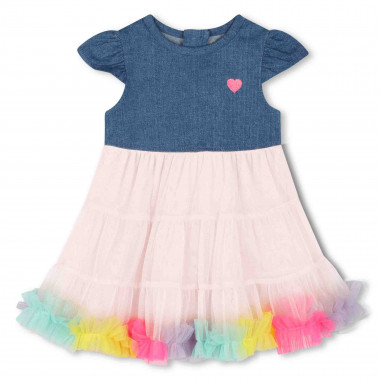 Robe bimatière avec volants BILLIEBLUSH pour FILLE