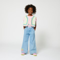 Wide embroidered cotton jeans BILLIEBLUSH for GIRL