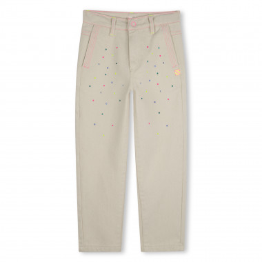 Pantalon clouté en coton BILLIEBLUSH pour FILLE