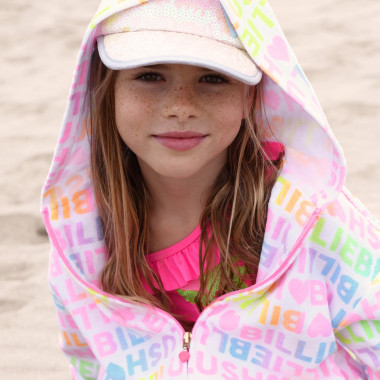 Zipped terry cloth hoody BILLIEBLUSH for GIRL