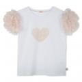 Frilled formal T-shirt BILLIEBLUSH for GIRL
