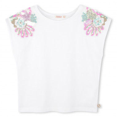 T-shirt à épaules ornées de sequins BILLIEBLUSH pour FILLE