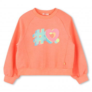 Dyed fleece sweatshirt BILLIEBLUSH for GIRL