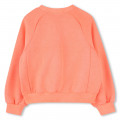 Dyed fleece sweatshirt BILLIEBLUSH for GIRL