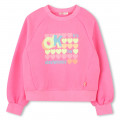 Dyed fleece sweatshirt BILLIEBLUSH for GIRL