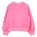 Dyed fleece sweatshirt BILLIEBLUSH for GIRL