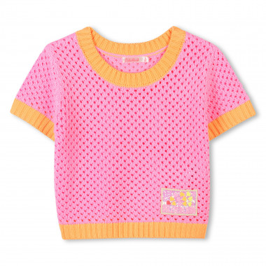 T-shirt en crochet bicolore BILLIEBLUSH pour FILLE