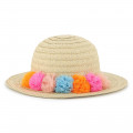 Iridescent pompom sun hat BILLIEBLUSH for GIRL