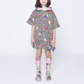 Hooded dress with frill MARC JACOBS for GIRL