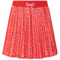 Printed pleated voile skirt MARC JACOBS for GIRL