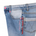 Jeans with embroidered hearts MARC JACOBS for GIRL