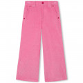 Corduroy trousers MARC JACOBS for GIRL