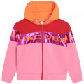 Zip-up fleece sweatshirt MARC JACOBS for GIRL