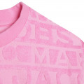 Sweat-shirt en éponge jacquard MARC JACOBS pour FILLE
