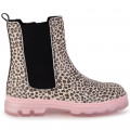 Fleece-lined leather boots MARC JACOBS for GIRL
