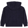 Towelling jogging cardigan MARC JACOBS for BOY