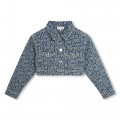 Printed cropped denim jacket MARC JACOBS for GIRL