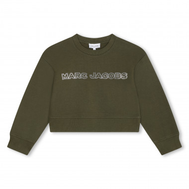 Sweatshirt cropped em moletão MARC JACOBS para RAPARIGA