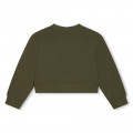 Sweatshirt cropped em moletão MARC JACOBS para RAPARIGA