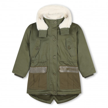 Parka com capuz e bolsos MARC JACOBS para RAPARIGA