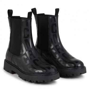 Lined leather bootees MARC JACOBS for GIRL