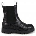 Lined leather bootees MARC JACOBS for GIRL