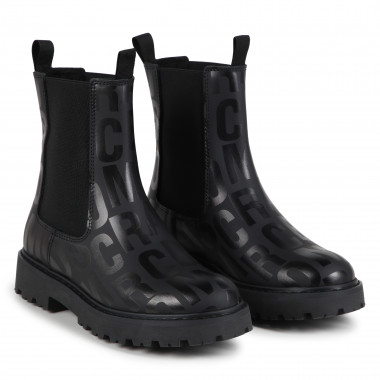 Lined leather bootees MARC JACOBS for GIRL