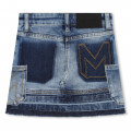 Worn-look denim skirt MARC JACOBS for GIRL