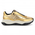 Gold-tone fabric trainers MARC JACOBS for GIRL