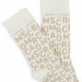 Meias jacquard MARC JACOBS para RAPARIGA
