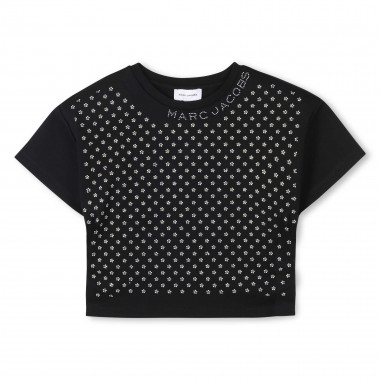 Top en coton avec strass MARC JACOBS pour FILLE