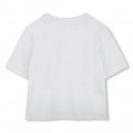 Cotton T-shirt with diamantés MARC JACOBS for GIRL