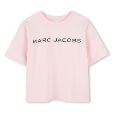 T-shirt en coton avec strass MARC JACOBS pour FILLE