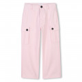 Cotton trousers with pockets MARC JACOBS for GIRL