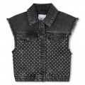 Veste sans manche en jean MARC JACOBS pour FILLE
