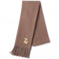Embroidered scarf with fringe ZADIG & VOLTAIRE for GIRL